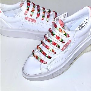 New Adidas Super Sleek Leather Platform Sneaker